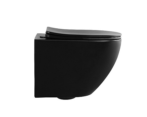 Унитаз ABBER BEQUEM AC1100MB подвесной черный матовый