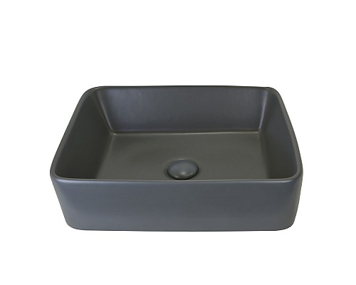 Накладная раковина Bronze de luxe 1010-GM матовая тёмно-серая