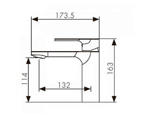 Смеситель для раковины KAISER Linear 59011