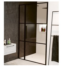 Душевая дверь Riho Grid 130 (GB1130000) профиль Черный стекло прозрачное