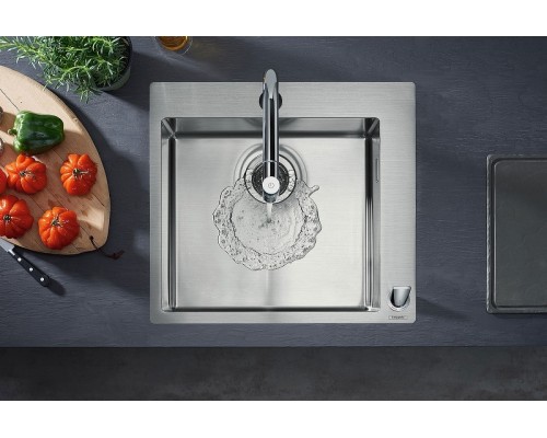 Кухонная мойка Hansgrohe C71-F450-06 со смесителем Нержавеющая сталь