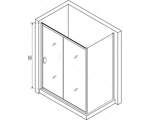 Душевой уголок RGW Passage PA-76 180х100 35087680-11 профиль Хром стекло прозрачное
