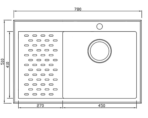 Кухонная мойка Seaman Eco Marino SMB-7851PLS.B Нержавеющая сталь