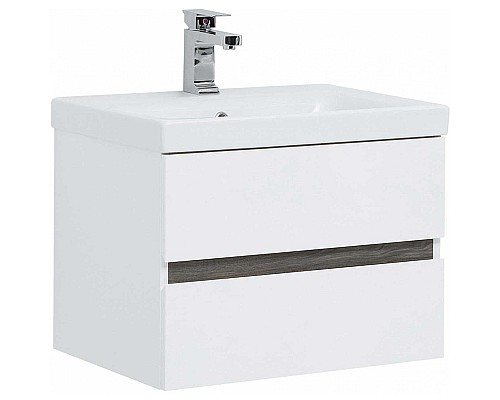 Тумба под раковину Aquanet Беркли 60 254289 подвесная Белый Дуб рошелье