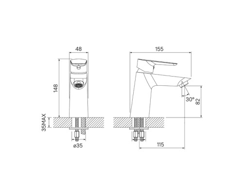 Смеситель для раковины IDDIS Cloud CLOSB00i01