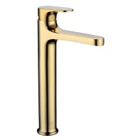 Смеситель для умывальника высокий Boheme Spectre Gold