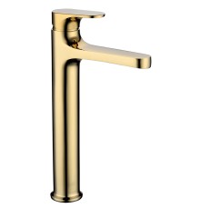 Смеситель для умывальника высокий Boheme Spectre Gold