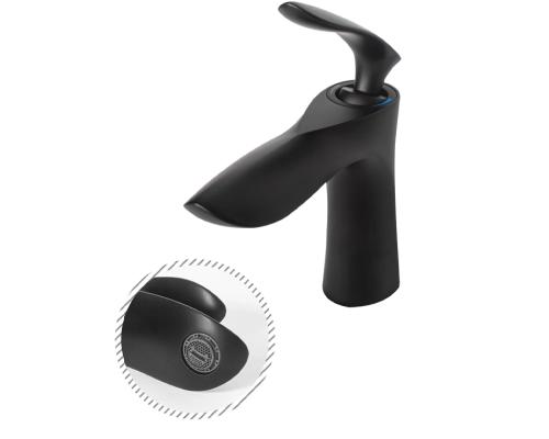 Смеситель для раковины Grocenberg GB2001 Черный матовый