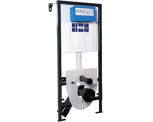 Инсталляция Pestan Sava Fix Slim SET40006459 для унитаза с Черной матовой клавишей смыва