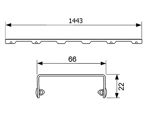 Декоративная решетка TECE drainline organic 601560