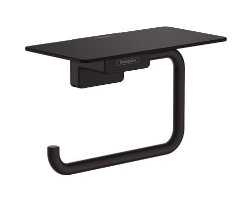 Держатель туалетной бумаги Hansgrohe AddStoris 41772670 с полкой Черный матовый