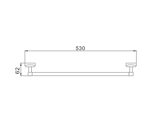 Полотенцедержатель Haiba HB1601 Хром