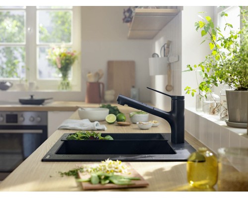 Смеситель для кухни Hansgrohe Zesis M33 Черный матовый