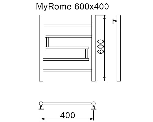 Полотенцесушитель MYFREA My Rome 60/40 Полотенцесушитель MYFREA My Rome 60/40