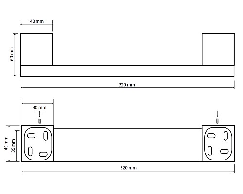 Поручень Bemeta Nero 135507670 Черный матовый