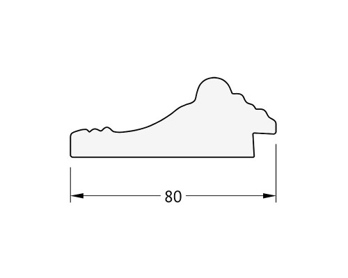 Зеркало Evoform Exclusive 175х115 BY 1314 с фацетом в багетной раме - Сусальное золото 80 мм