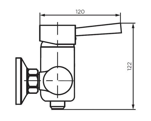Смеситель для душа Dorff Logic D3020000SS Нержавеющая сталь