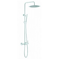 Стойка для душа со смесителем Boheme Uno Matt White