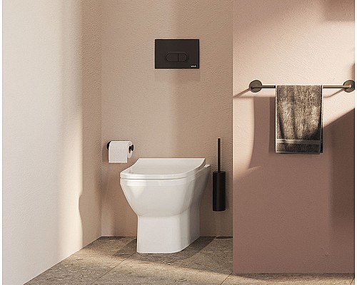 Клавиша смыва Vitra Loop O 740-0511 Черная матовая Клавиша смыва Vitra Loop O 740-0511 Черная матовая