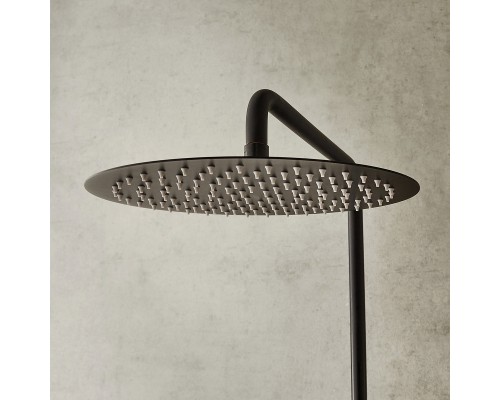 Душевая система Jacob Delafon Metro E26589-BL с термостатом Черная матовая