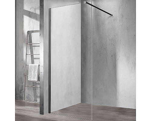 Душевая перегородка Vincea Walk-In 90 VSW-1H900CLB Черный матовый