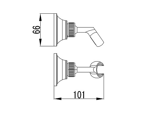 Держатель ручного душа Lemark LM8489C Хром