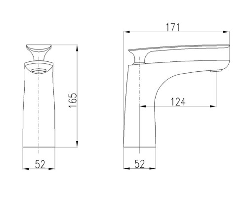 Смеситель для раковины Rav Slezak Tigris TG126.5 Хром