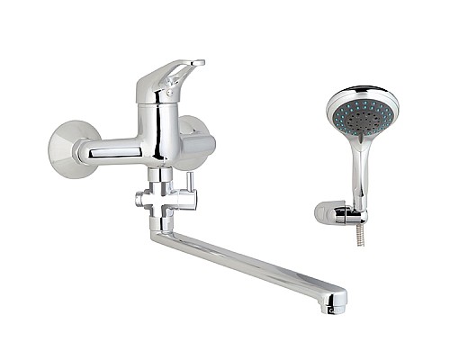 Смеситель для ванны GPD Kalipso MAE23-3 универсальный Хром