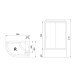Душевая кабина Royal Bath ВК 120x80 с гидромассажем стекло матовое