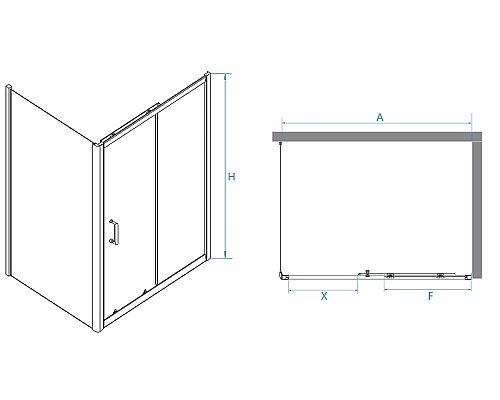 Душевой уголок RGW Passage PA-74B 120x100 410874120-14 профиль Черный стекло прозрачное