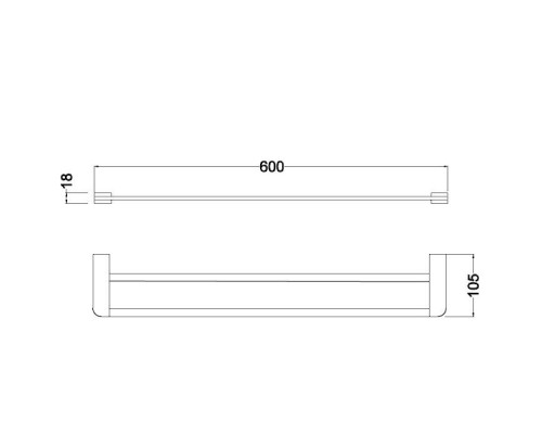 Держатель для полотенец Schein Allom 22821 Хром