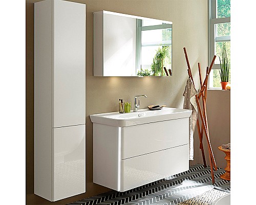 Тумба с раковиной Burgbad Iveo 100 SFEY100F2833G0169C0001*1 подвесная Белая глянцевая Тумба с раковиной Burgbad Iveo 100 SFEY100F2833G0169C0001*1 подвесная Белая глянцевая