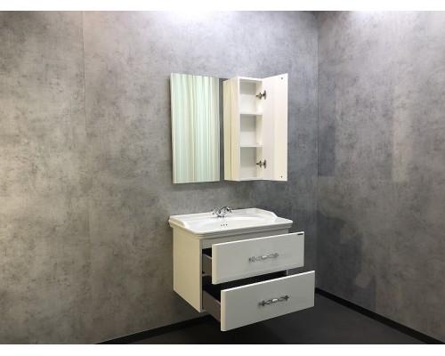 Зеркало со шкафом Comforty Неаполь 80 00004147561 Белое