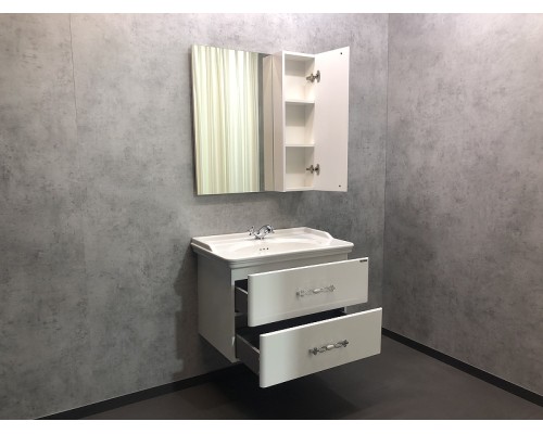 Зеркало со шкафом Comforty Неаполь 80 00004147561 Белое