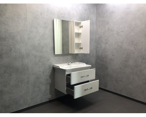 Зеркало со шкафом Comforty Неаполь 80 00004147561 Белое