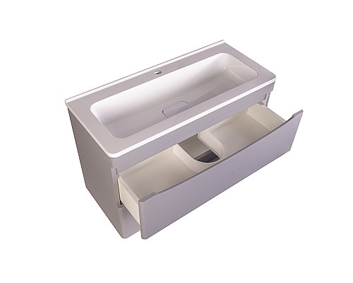 Тумба под раковину Style line Бергамо СС-00002323 подвесная серая