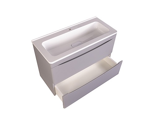 Тумба под раковину Style line Бергамо СС-00002323 подвесная серая