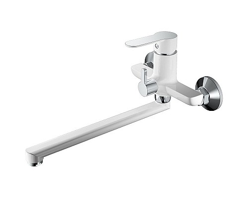 Смеситель для ванны Haiba HB22557-8 универсальный Белый Хром