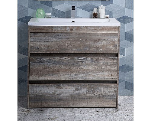 Тумба под раковину Art&Max Family-750-3C-PIA-PE Бетон Экзотик