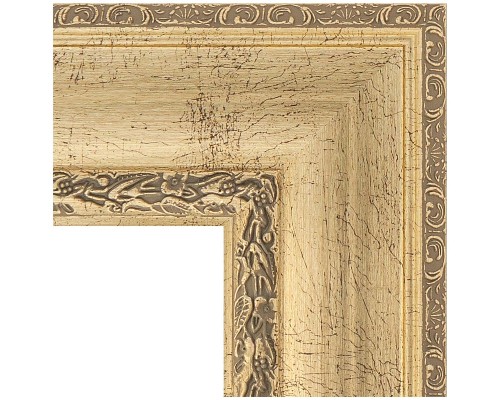 Зеркало Evoform Exclusive Floor 207х117 BY 6178 с фацетом в багетной раме - Состаренное серебро с орнаментом 120 мм