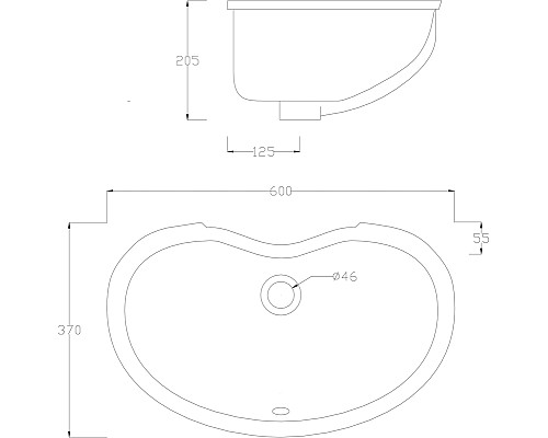 Раковина Artceram Idea 60 IDL001 01 00 Белая