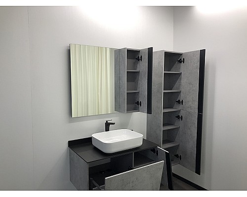 Зеркало со шкафом Comforty Эдинбург 90 00004147981 Бетон светлый