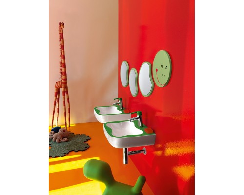 Декоративный элемент для зеркала Laufen Florakids 4.6161.1.003.472.1 Зеленый