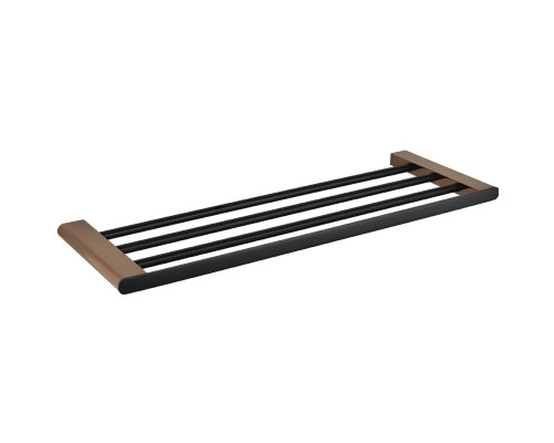 Полка для полотенец Bemeta Galla 108105080 Черная матовая