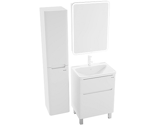 Зеркальный шкаф Grossman Адель 60 206004 с подсветкой Белый