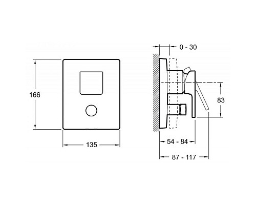 Встраиваемый смеситель для душа Jacob Delafon E98633CP