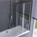 Шторка для ванны Excellent Fliper 80 см хром правая