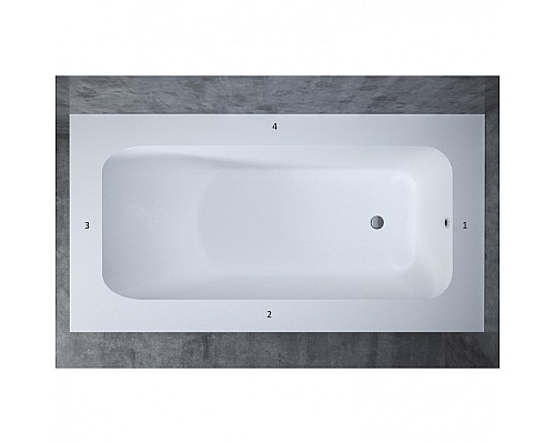 Ванна встраиваемая Salini ORLANDO VASTA 190x100 102014G