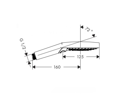 Душевая лейка Hansgrohe Raindance Select белый матовый 26530700