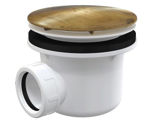 Сифон для душевого поддона Alcaplast A49ANTIC Бронза